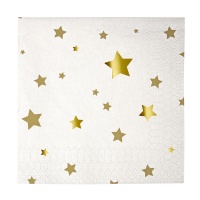 Gold Star Small Paper Napkins By Meri Meri
